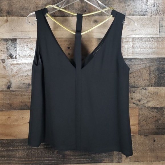 [BCBGMaxAzria] Nydia Silk V-neck Tank S - Picture 5 of 8